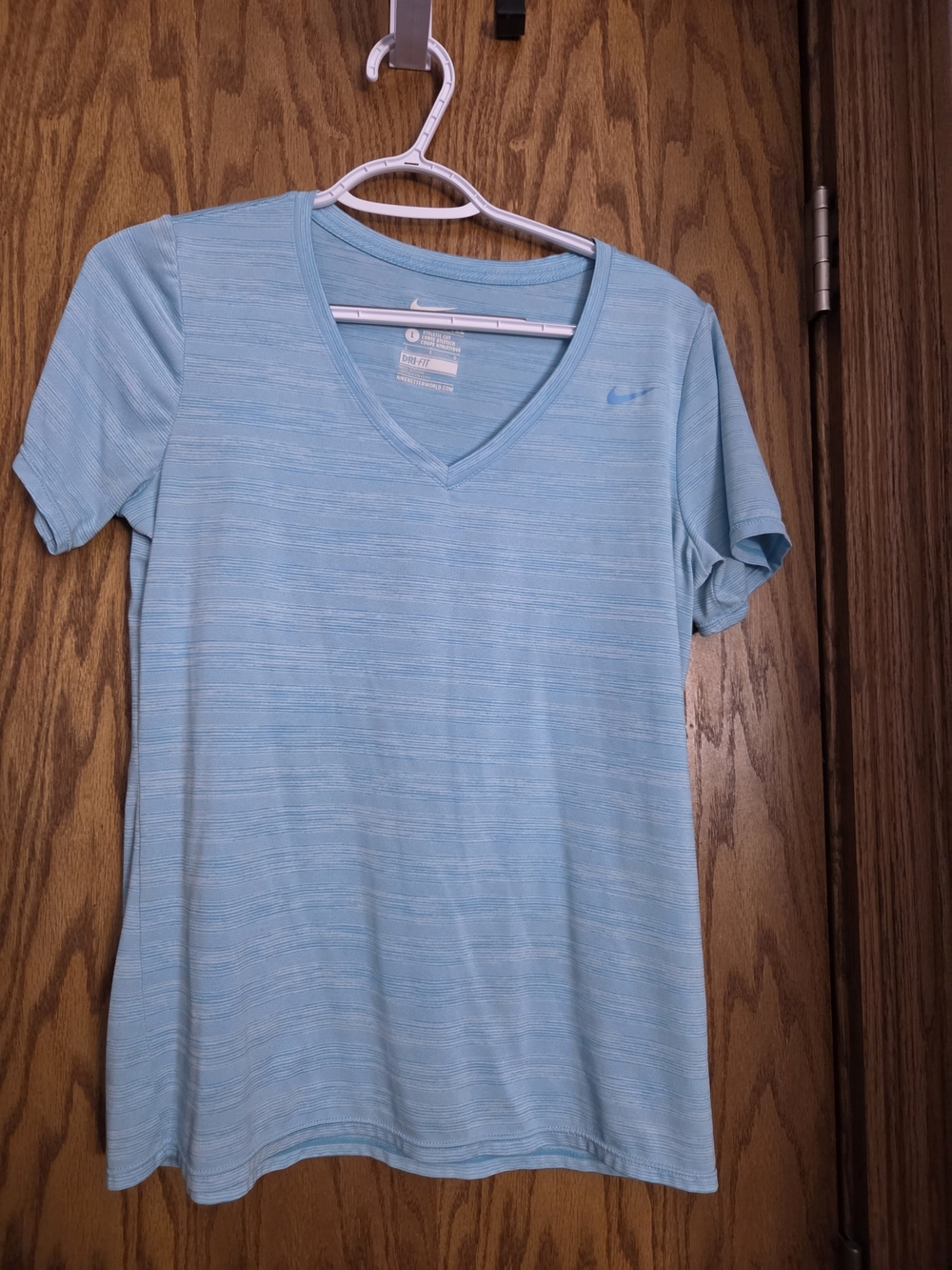 Nike Light Blue V-Neck Short Sleeve Women’s Tee